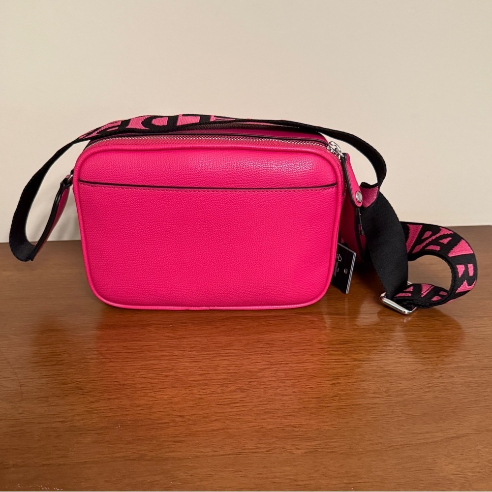 Karl Lagerfeld Hot Pink Fuchsia Iridescent Charm Crossbody Bag, NWT, # LH5EK9BJ - Picture 3 of 10